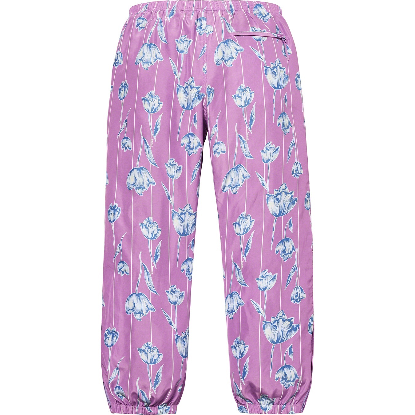 Floral Silk Track Pant view 7